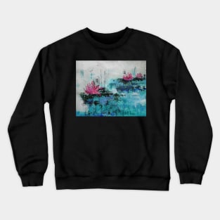 Abstract Water Lily Crewneck Sweatshirt